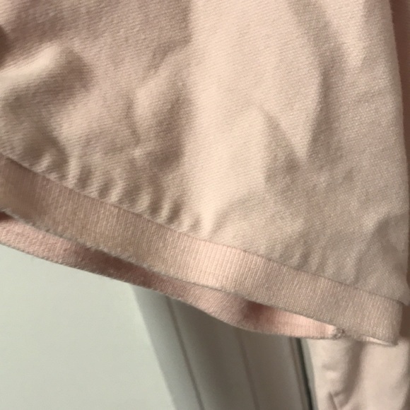Abercrombie and Fitch light peach/pink Stretch Polo Shirt - Picture 4 of 5